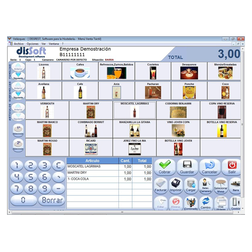 Software de los terminales de puntos de venta
