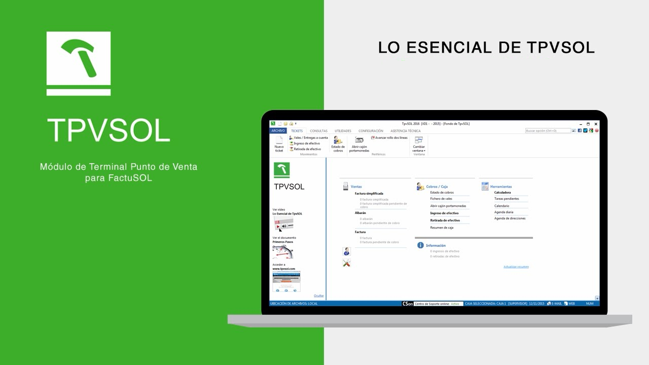 TPVSOL Software para tpv /tiendas y comercios